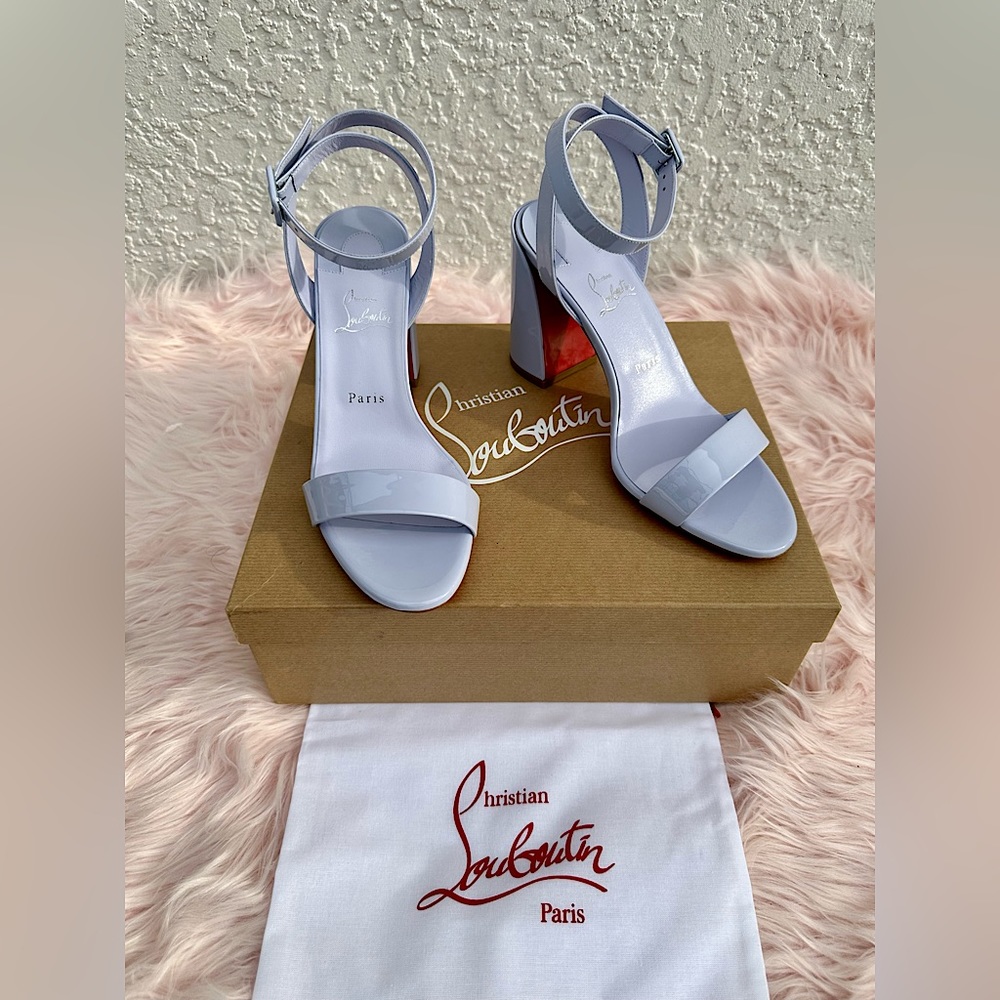 Christian Louboutin Miss Sabina 85MM Patent Leather Sandals